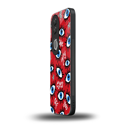 Eyes On You vivo v50 mobile cover | shockproof glass phone case