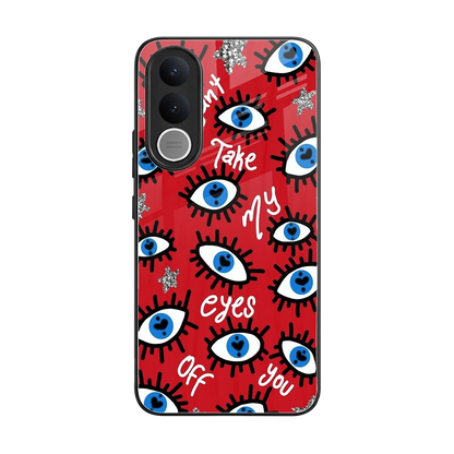 Eyes On You back phone cover | glass case for vivo v70 fe