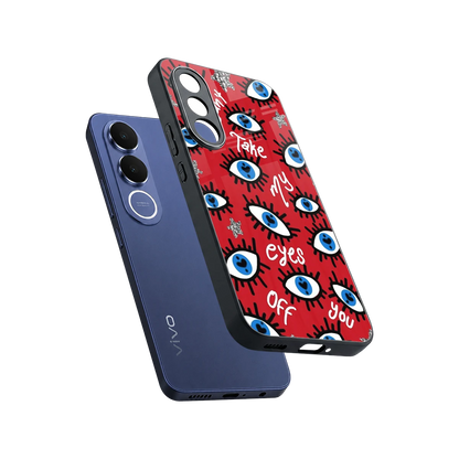 Eyes On You sleek vivo v70 fe cover with tempered glass back and TPU edges