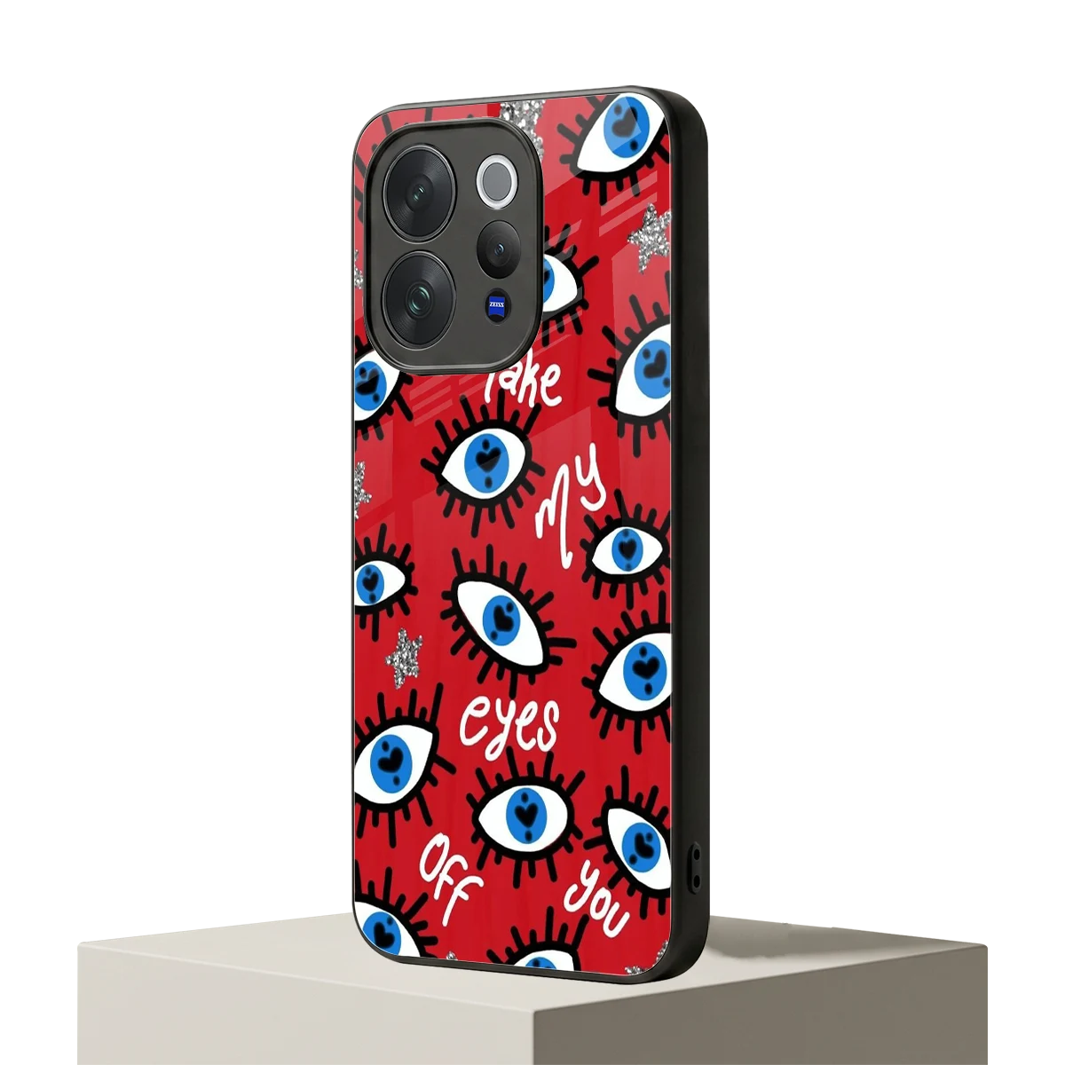 Eyes On You vivo v70 mobile cover | shockproof glass phone case
