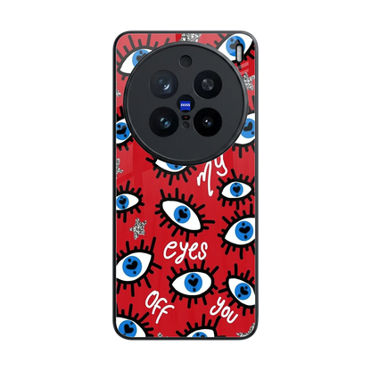 Eyes On You back phone cover | glass case for vivo x200 pro