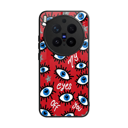 Eyes On You back phone cover | glass case for vivo x300 pro