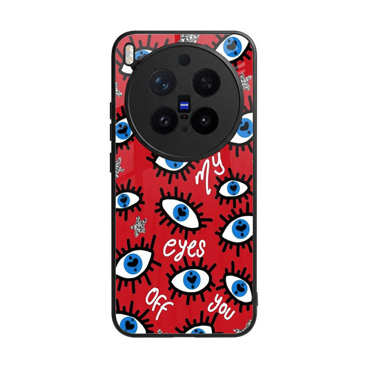 Eyes On You back phone cover | glass case for vivo x300 pro