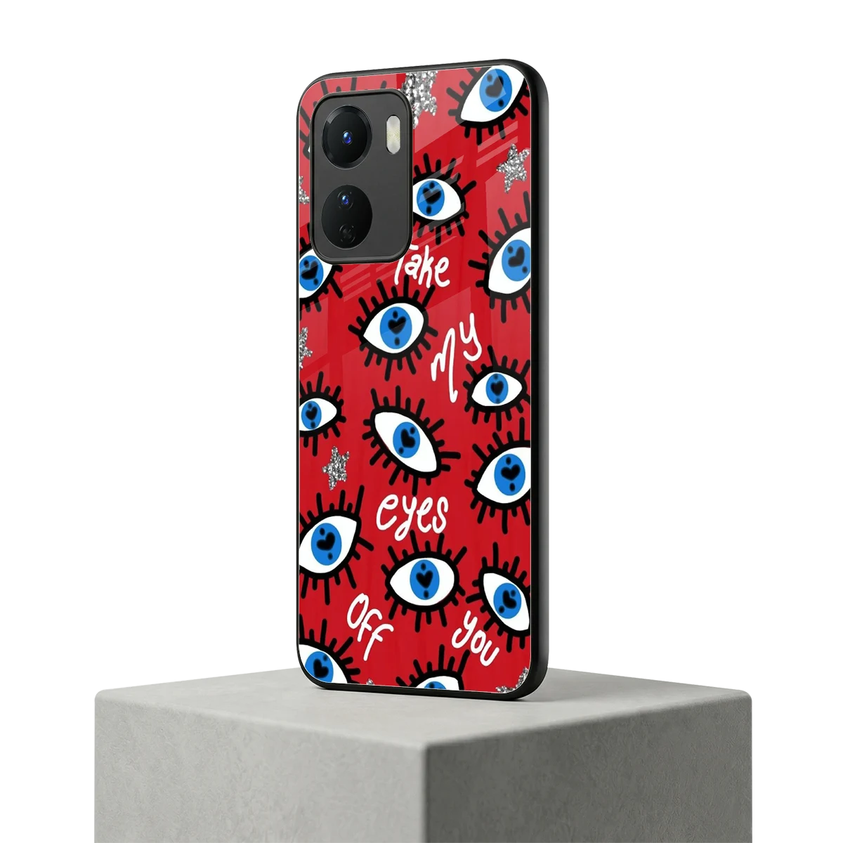 Eyes On You vivo y16 mobile cover | shockproof glass phone case