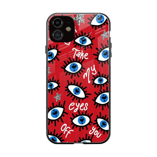 Eyes On You back phone cover | glass case for iphone 12