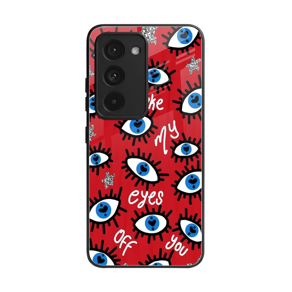 Eyes On You back phone cover | glass case for redmi 15 5g