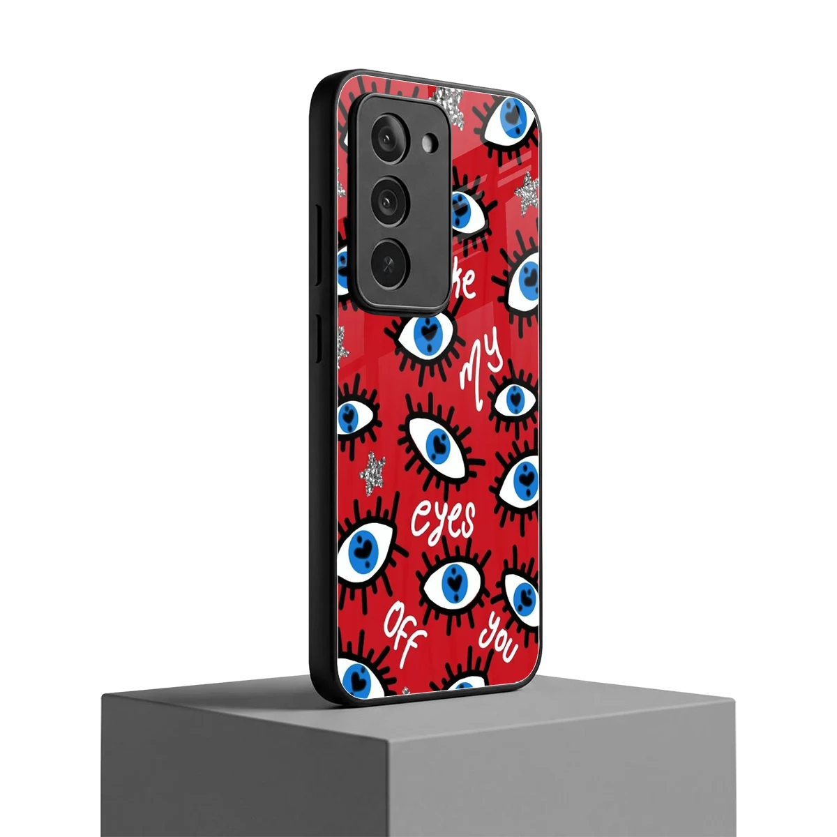 Eyes On You redmi 15 5g mobile cover | shockproof glass phone case