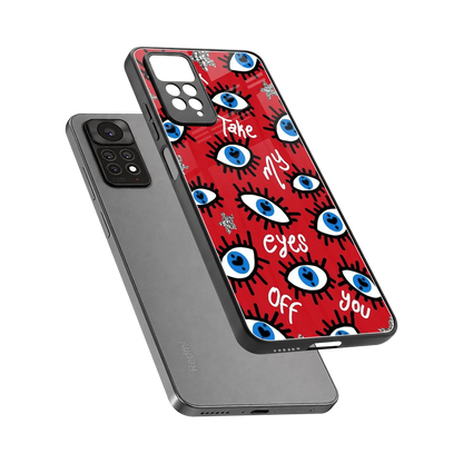 Eyes On You sleek redmi note 11 pro cover with tempered glass back and TPU edges