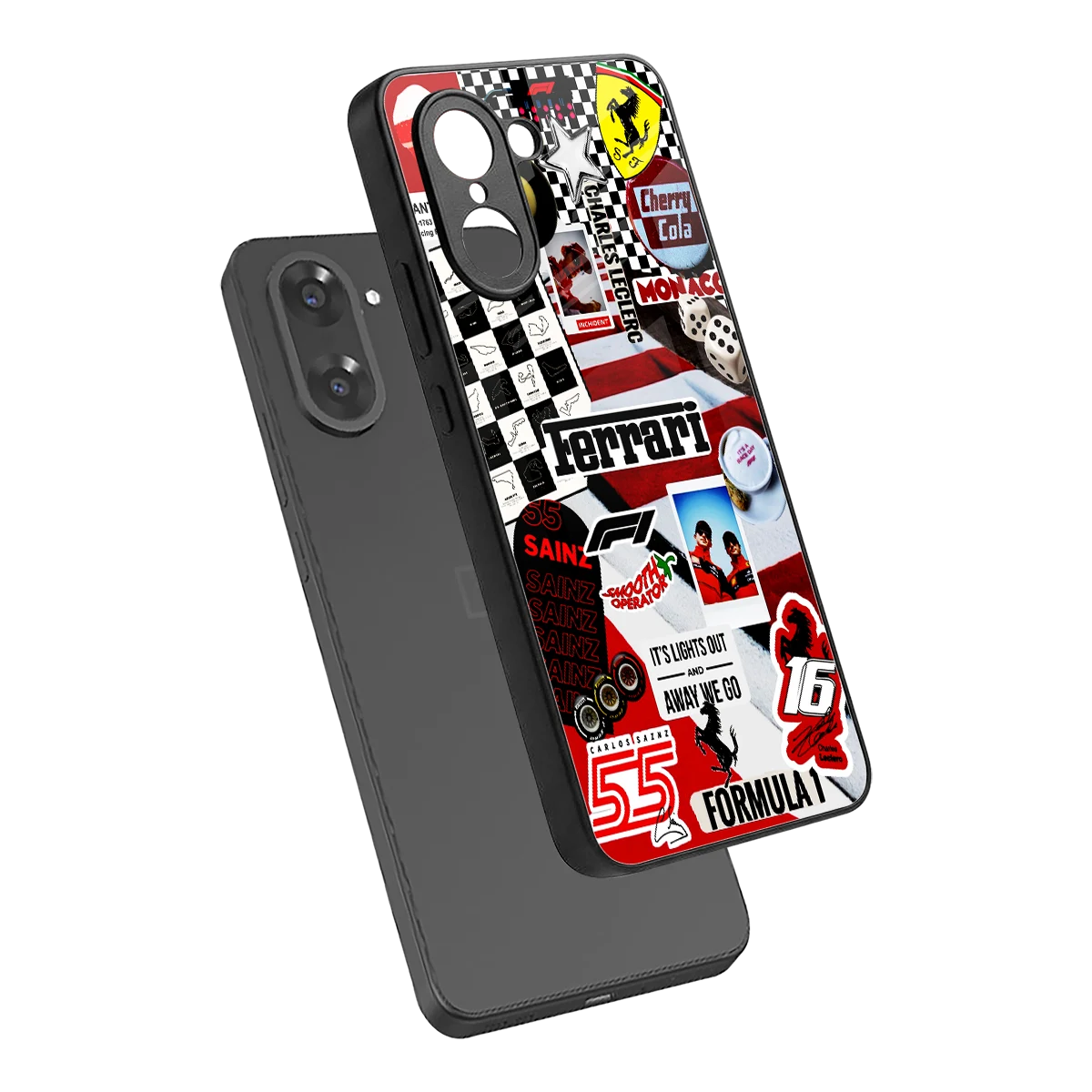 F1 Icon sleek oneplus nord ce5 5g cover with tempered glass back and TPU edges