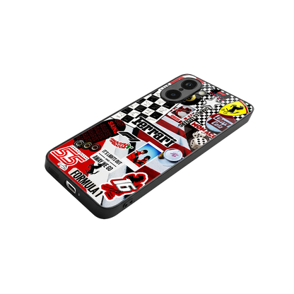 F1 Icon stylish phone case for oneplus nord ce5 5g | glossy glass and slim fit