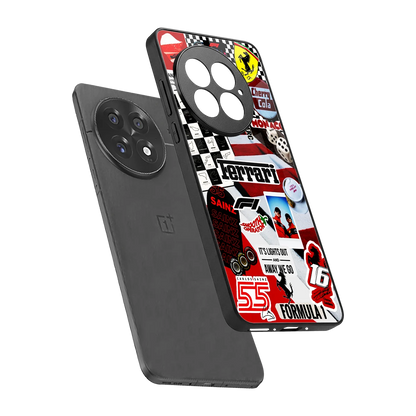 F1 Icon sleek oneplus 13 cover with tempered glass back and TPU edges