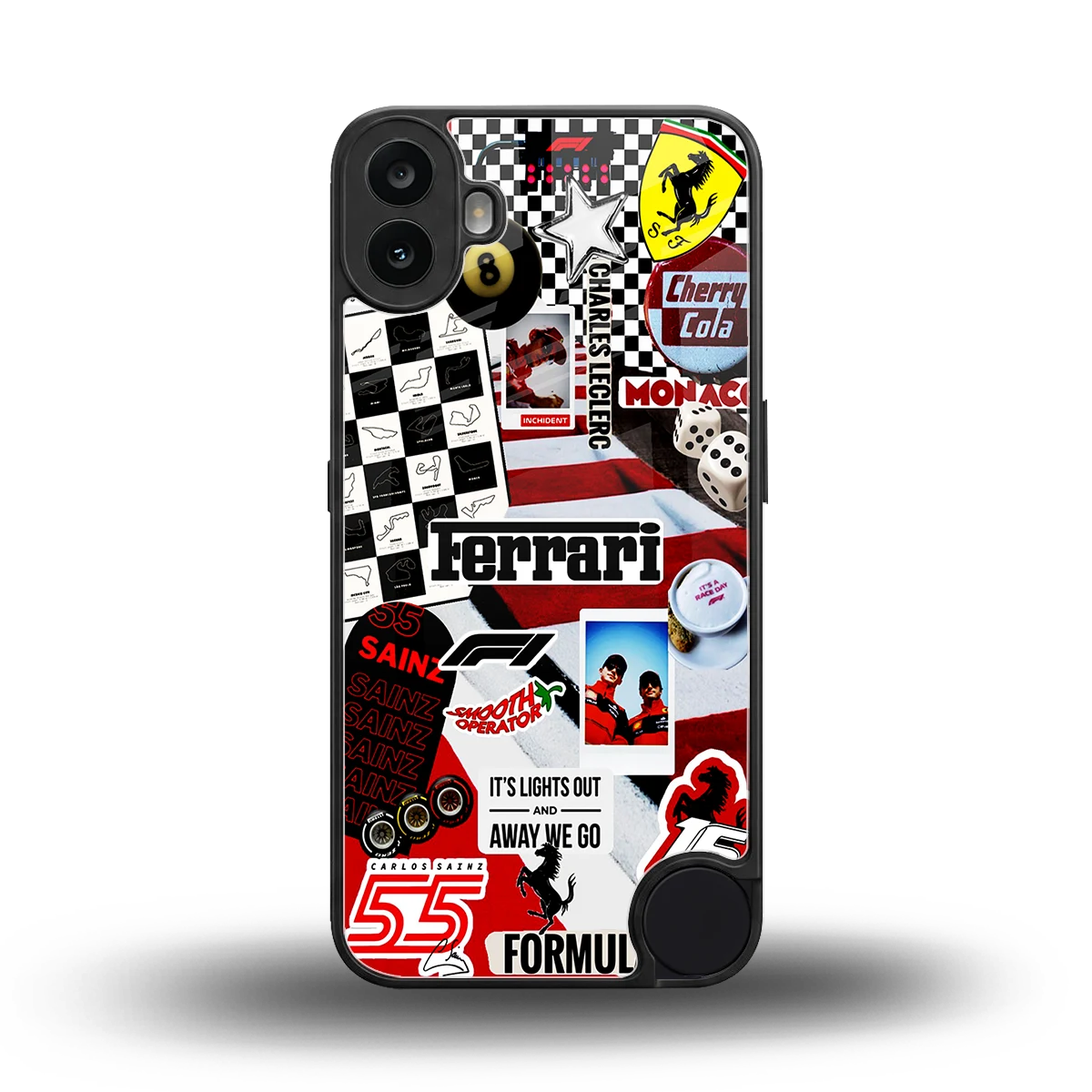 F1 Icon back phone cover | glass case for cmf nothing phone 1