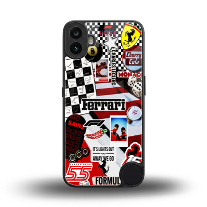 F1 Icon back phone cover | glass case for cmf nothing phone 1