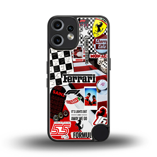 F1 Icon back phone cover | glass case for cmf nothing phone 2 pro