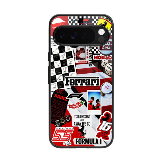 F1 Icon back phone cover | glass case for google pixel 10 pro xl