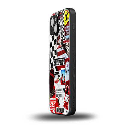 F1 Icon iphone 15 plus mobile cover | shockproof glass phone case
