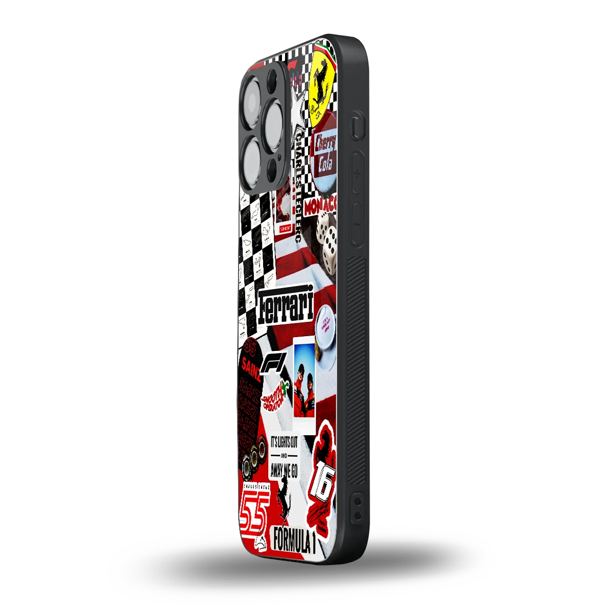 F1 Icon iphone 15 pro max mobile cover | shockproof glass phone case