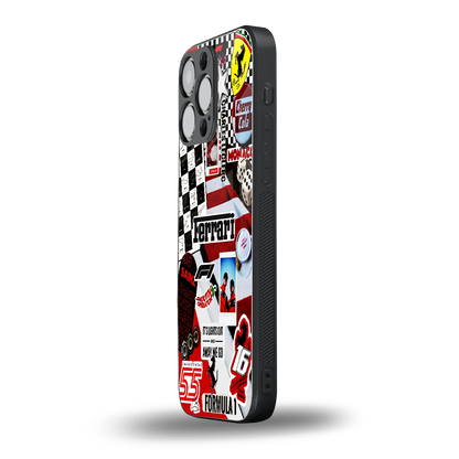 F1 Icon iphone 16 pro max mobile cover | shockproof glass phone case