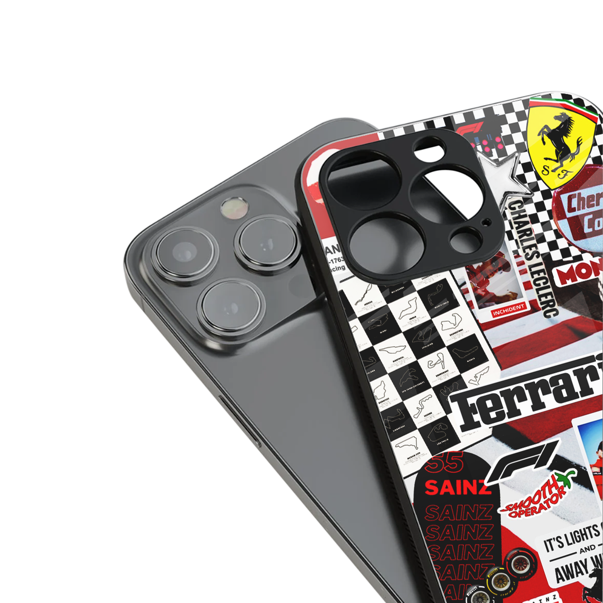 F1 Icon stylish phone case for iPhone 16 | glossy glass and slim fit