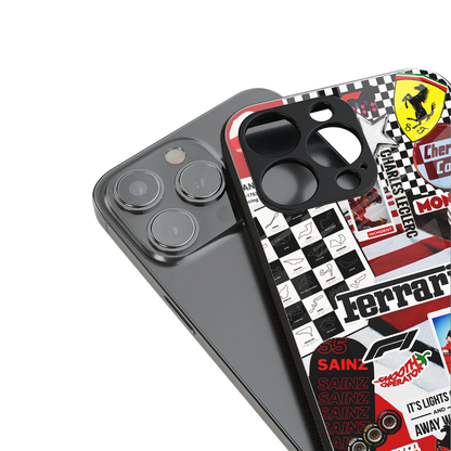 F1 Icon stylish phone case for iPhone 16 | glossy glass and slim fit