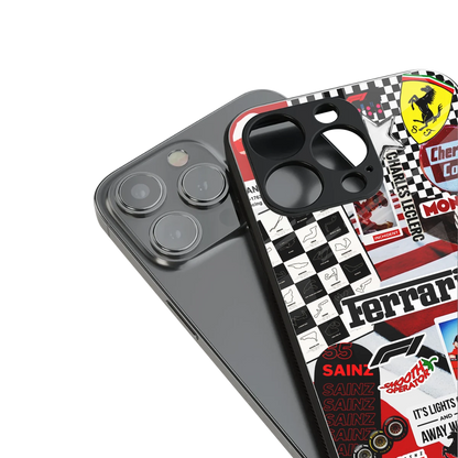 F1 Icon stylish phone case for iphone 15 | glossy glass and slim fit