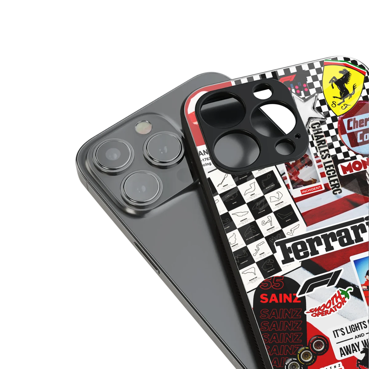 F1 Icon stylish phone case for iphone 13 pro | glossy glass and slim fit