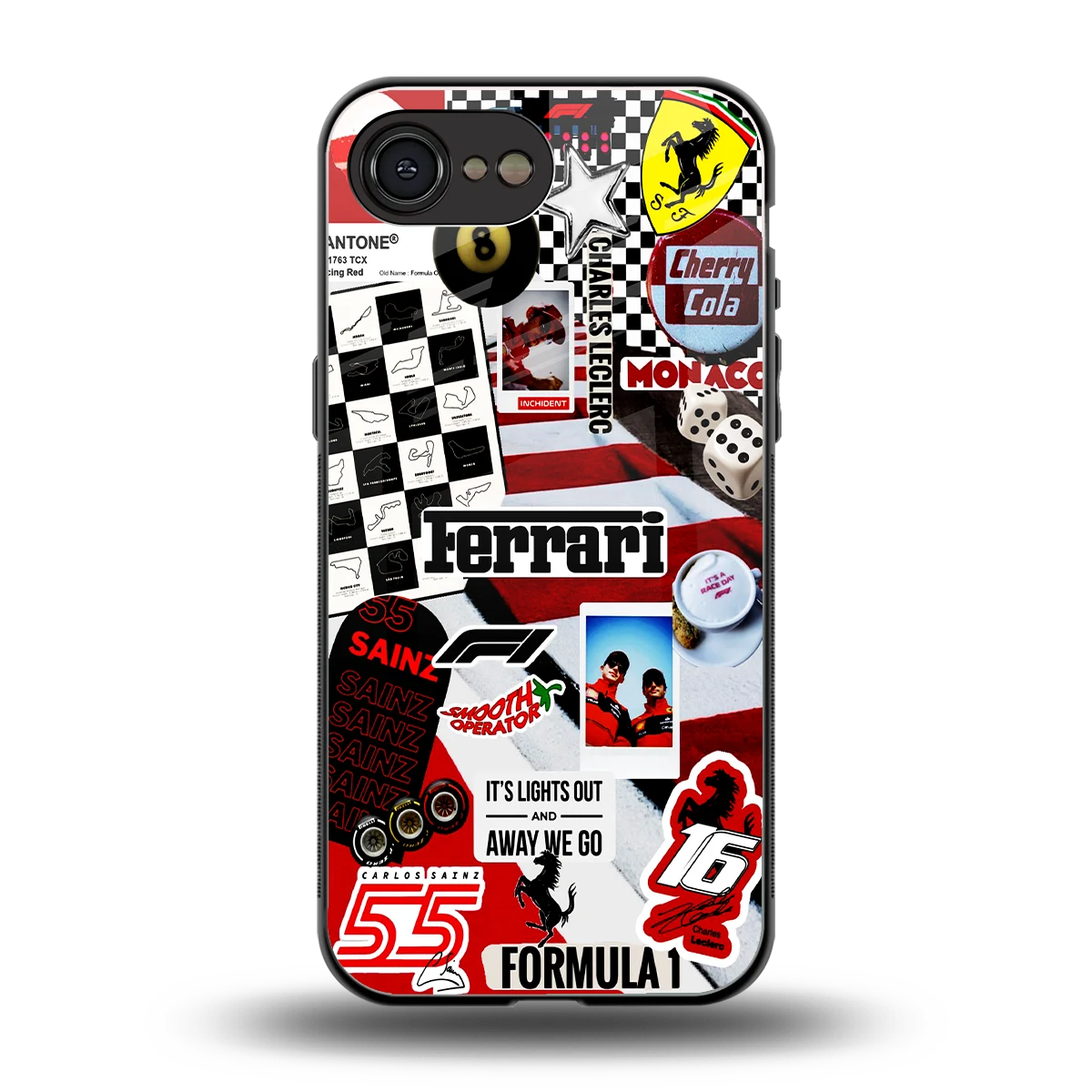 F1 Icon back phone cover | glass case for iphone 17e