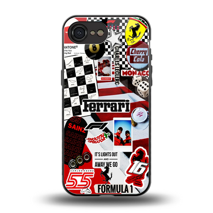 F1 Icon back phone cover | glass case for iphone 17e