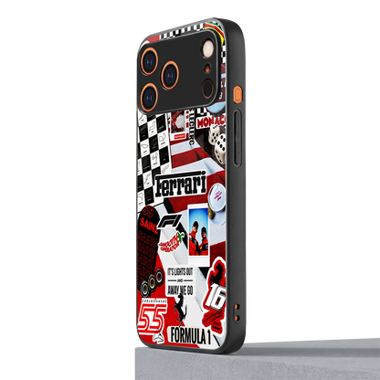 F1 Icon iphone 17 pro max mobile cover | shockproof glass phone case