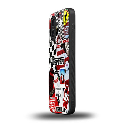 F1 Icon iphone 17 mobile cover | shockproof glass phone case