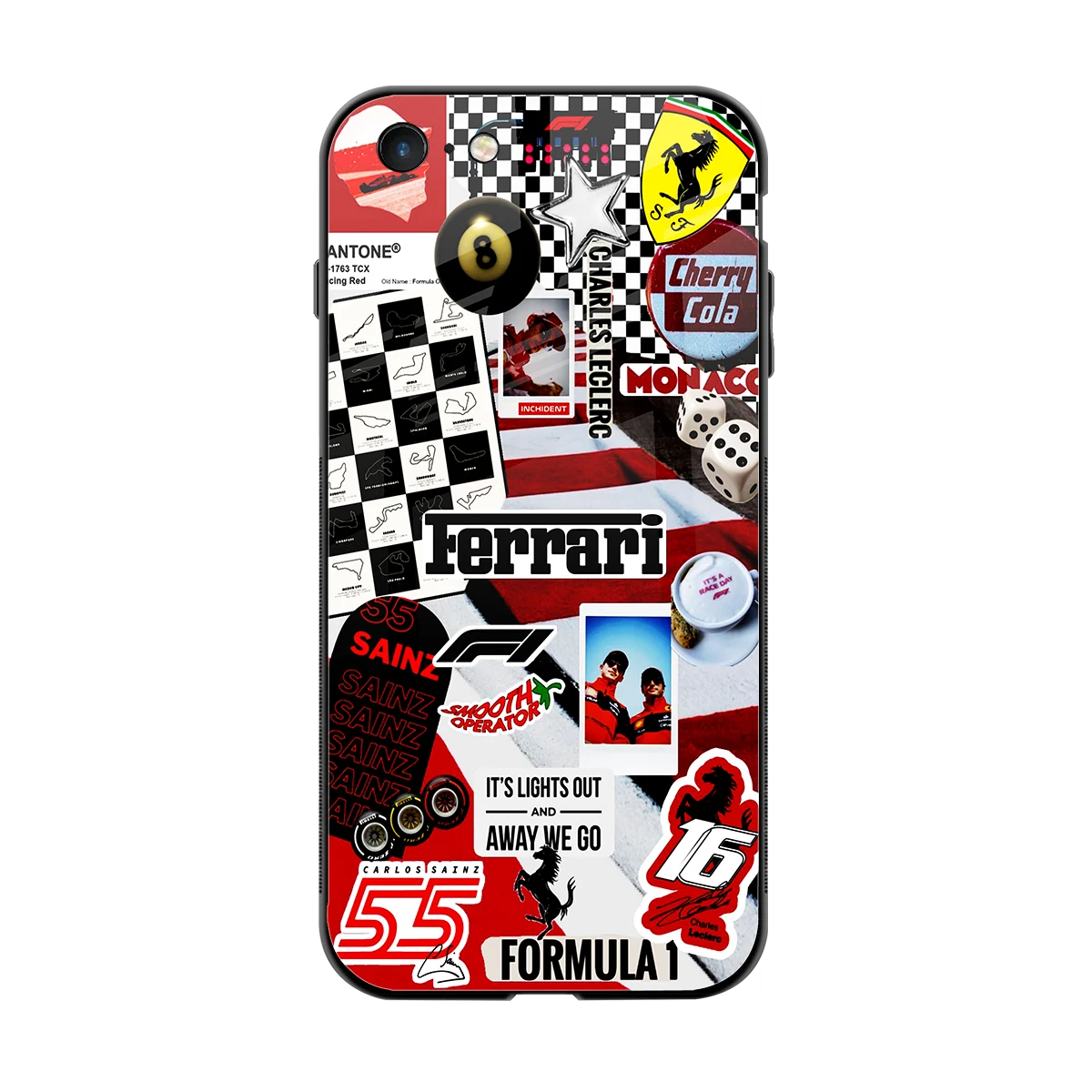 F1 Icon back phone cover | glass case for iphone 6