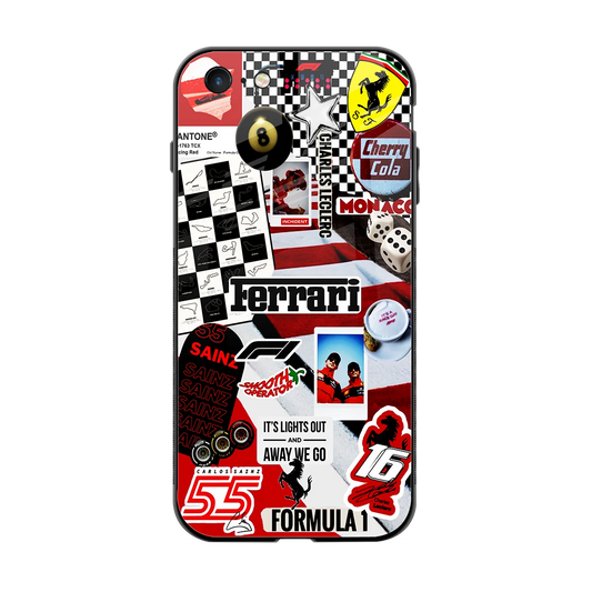 F1 Icon back phone cover | glass case for iphone 6