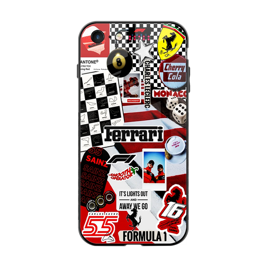 F1 Icon back phone cover | glass case for iphone 7
