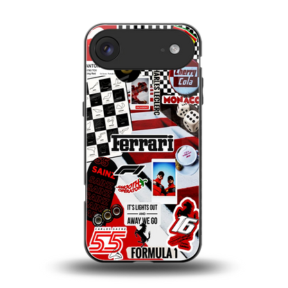 F1 Icon back phone cover | glass case for iphone air
