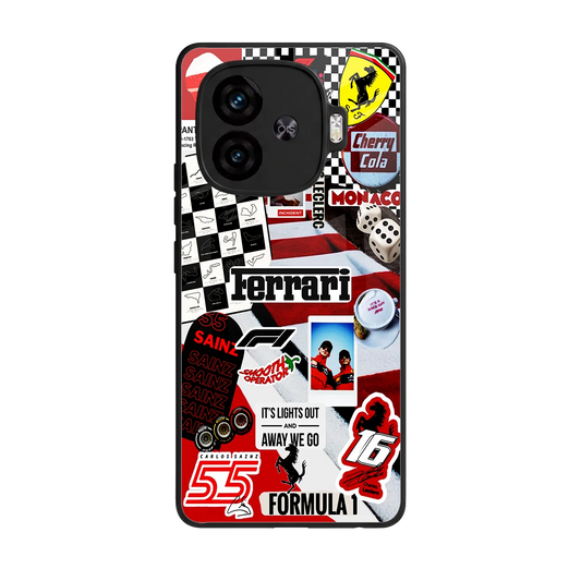 F1 Icon back phone cover | glass case for iqoo neo 10r 5g