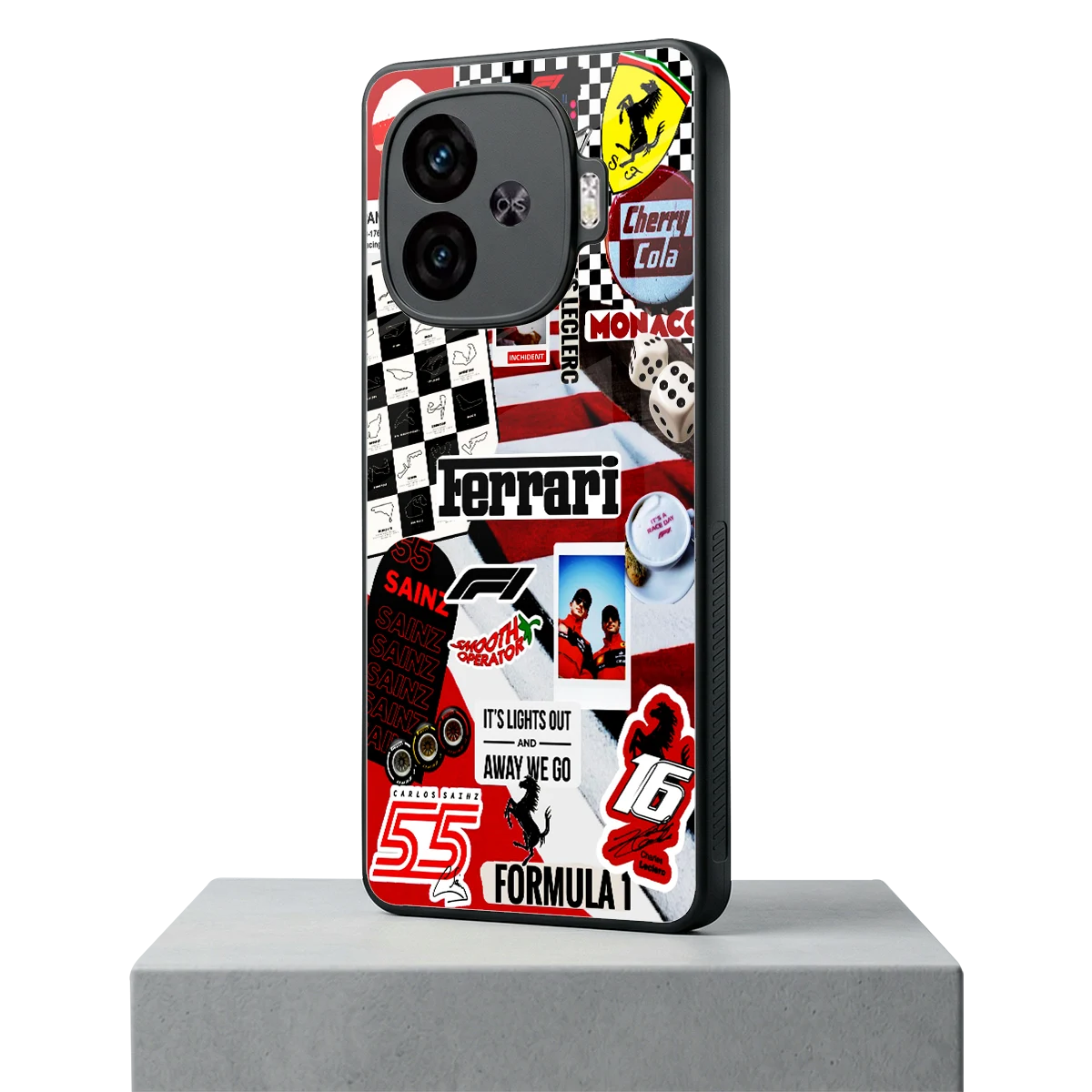 F1 Icon iqoo neo 10r 5g mobile cover | shockproof glass phone case