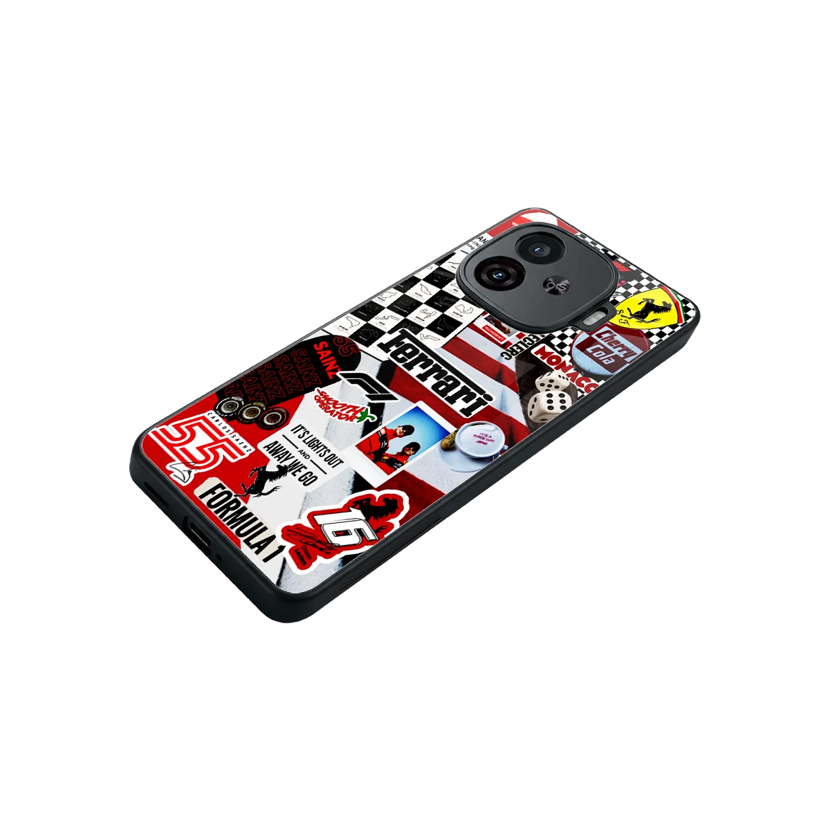 F1 Icon stylish phone case for iqoo neo 10r 5g | glossy glass and slim fit