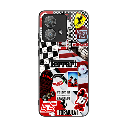 F1 Icon back phone cover | glass case for motorola edge 40 neo 5g