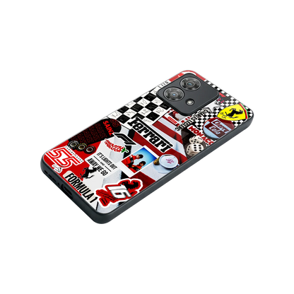 F1 Icon stylish phone case for motorola edge 40 neo 5g | glossy glass and slim fit