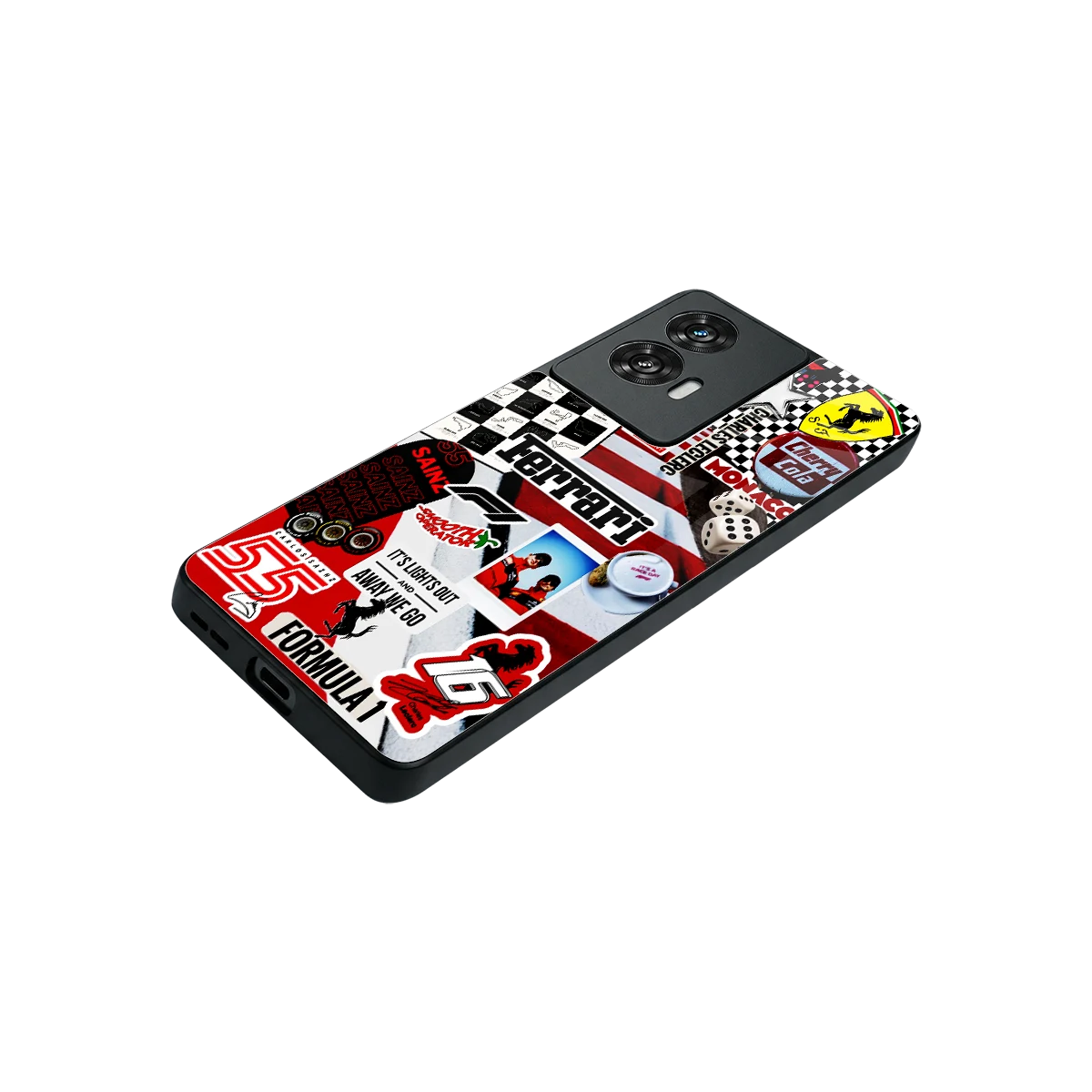 F1 Icon stylish phone case for motorola edge 50 fusion | glossy glass and slim fit