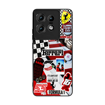 F1 Icon back phone cover | glass case for motorola edge 50 pro