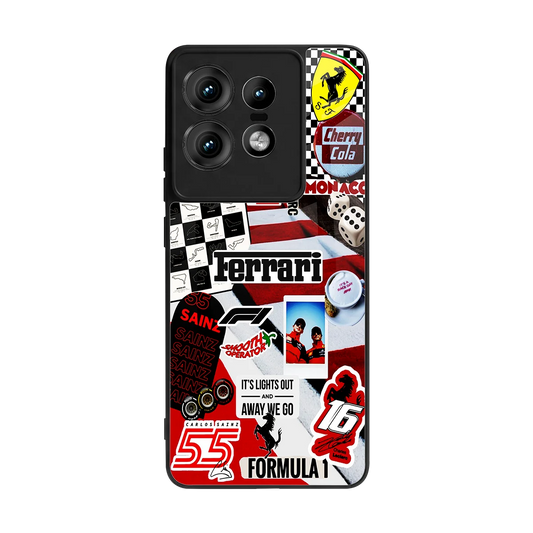 F1 Icon back phone cover | glass case for motorola edge 50 pro