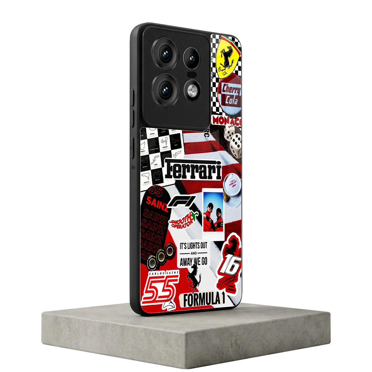 F1 Icon motorola edge 50 pro mobile cover | shockproof glass phone case