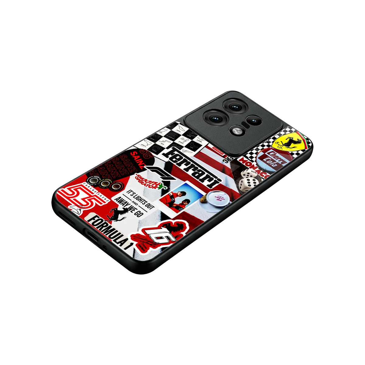 F1 Icon stylish phone case for motorola edge 50 pro | glossy glass and slim fit