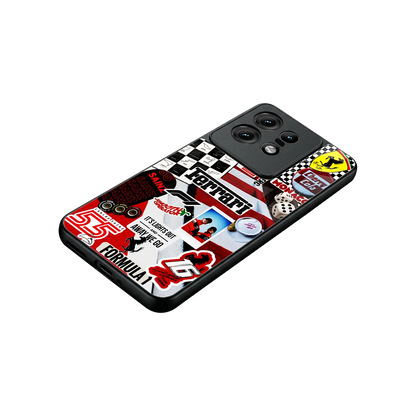 F1 Icon stylish phone case for motorola edge 50 pro | glossy glass and slim fit