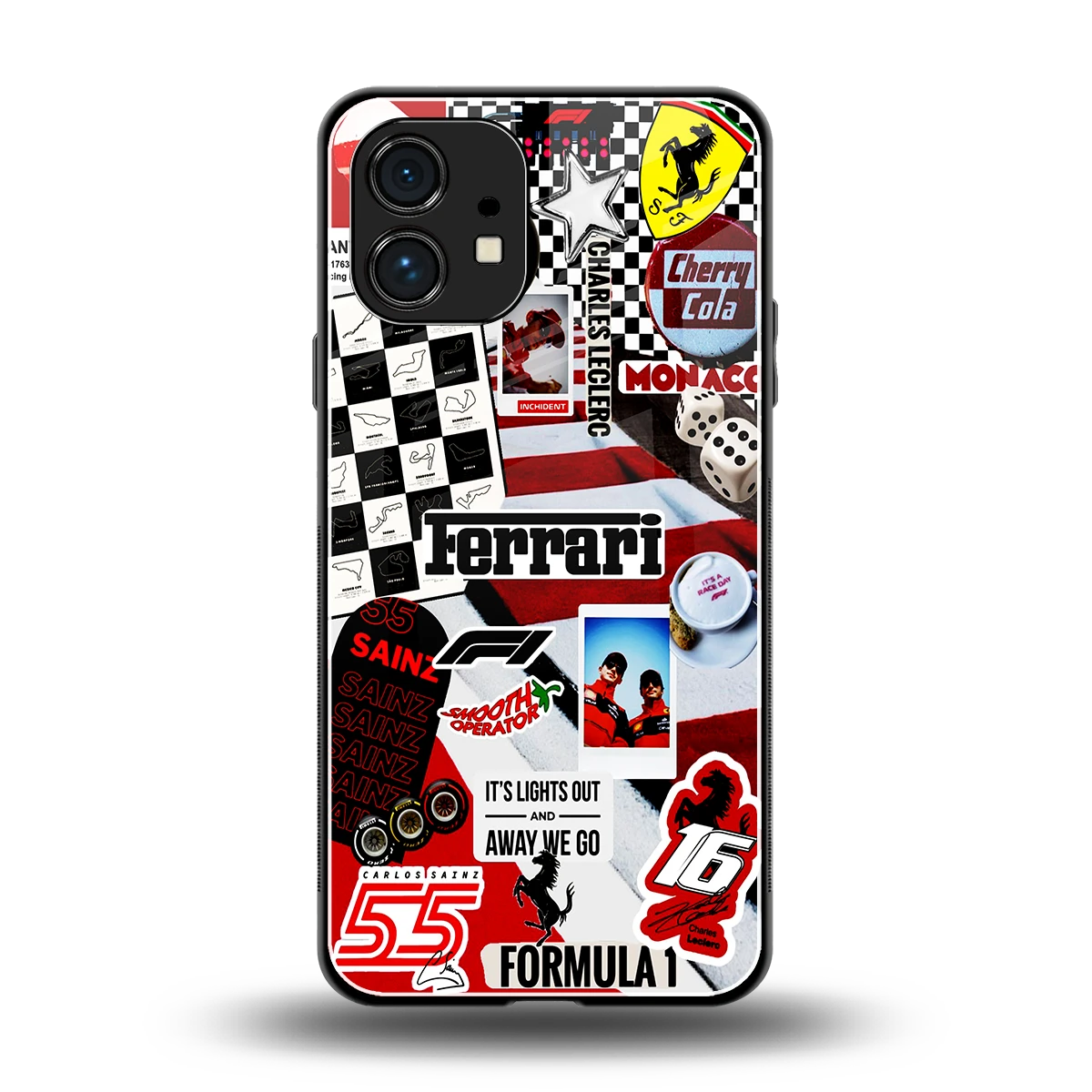 F1 Icon back phone cover | glass case for nothing phone 1