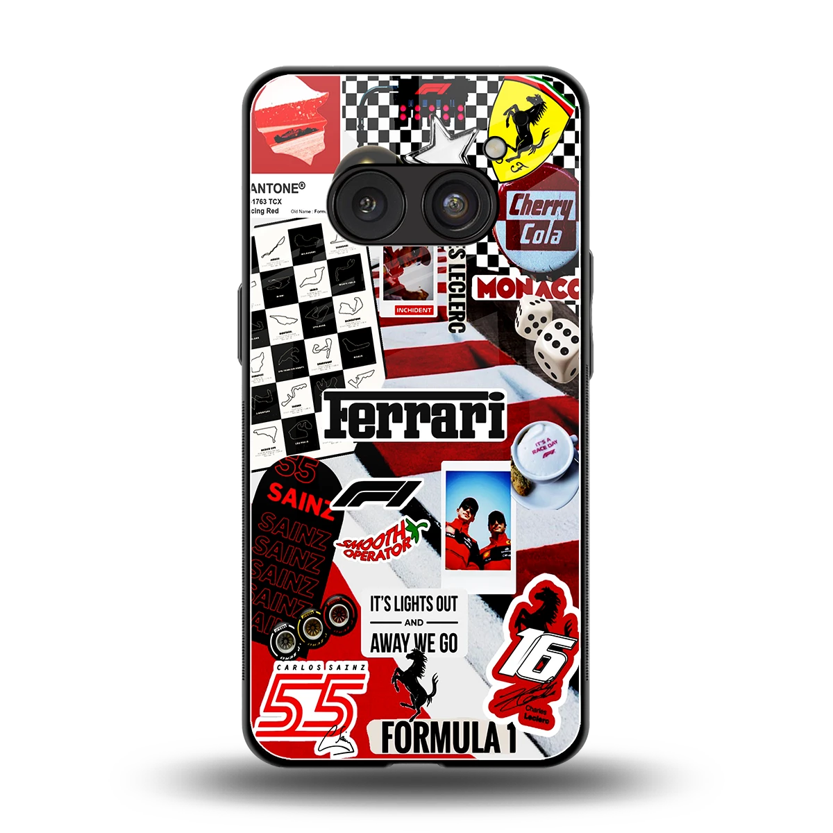 F1 Icon back phone cover | glass case for nothing phone 2a plus