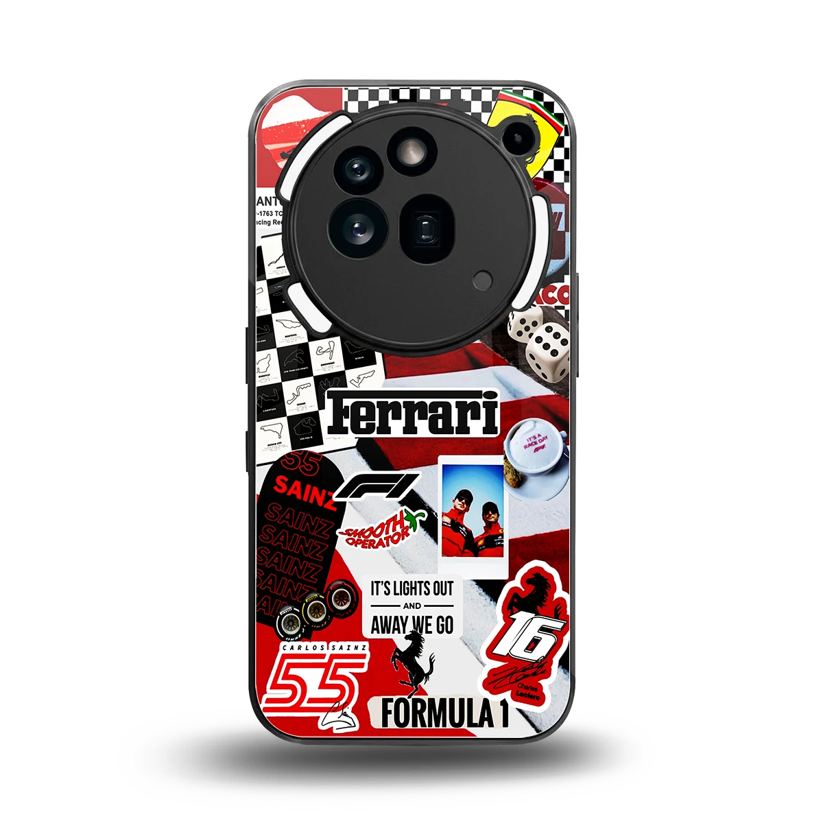 F1 Icon back phone cover | glass case for nothing phone 3a pro