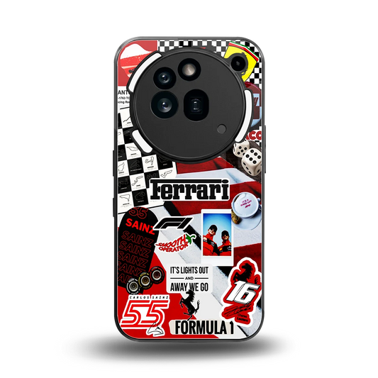 F1 Icon back phone cover | glass case for nothing phone 3a pro
