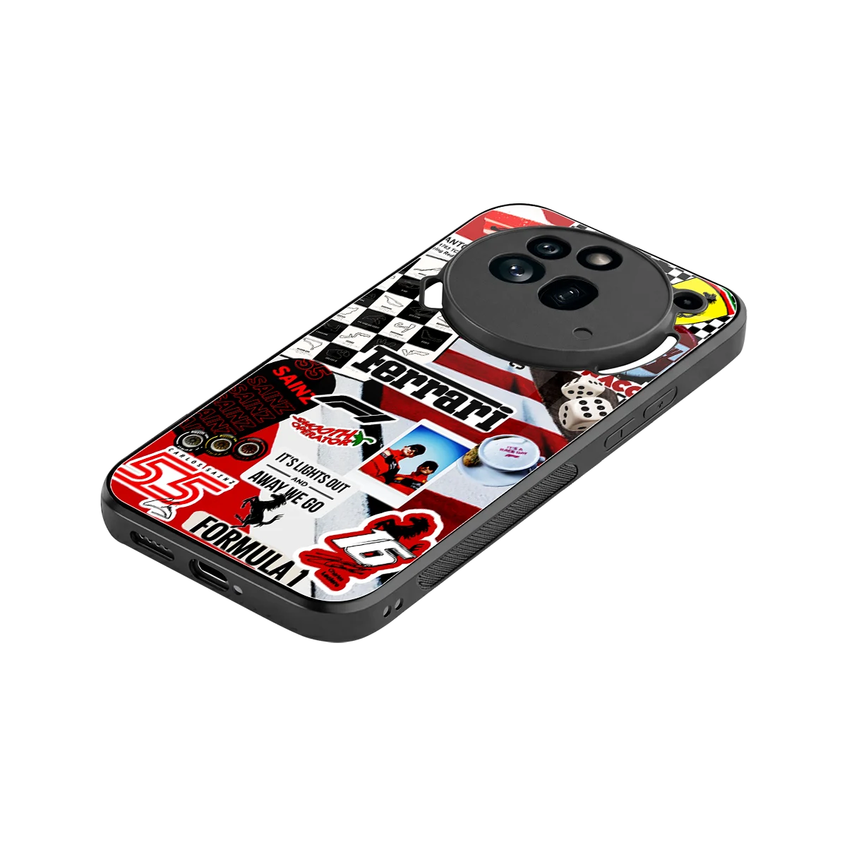 F1 Icon stylish phone case for nothing phone 3a pro | glossy glass and slim fit